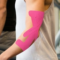 WXLCISI Elbow Brace Support - Breathable Compression Bandage for Tennis Elbow & Tendonitis - Includes Kinesiology Tape