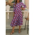 thumbnail image 6 of Casuashion Abstract Geometric High Waist Maxi Dress: Elegant Sweetness for Everyday, 6 of 8