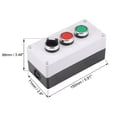 thumbnail image 2 of Caja de Interruptor de Botón Uxcell Interruptores Momentáneos Rojos Verdes y Interruptores Rotativos de 2 Posiciones, 2 of 4