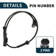 thumbnail image 5 of Unique Bargains 2pcs ABS Wheel Speed Sensor for Smart Fortwo 1.0L L3 08-16 No.A4515400217 Front Left Right, 5 of 6