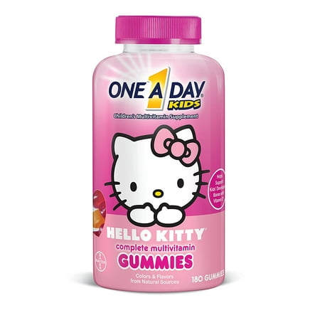 One A Day Kids Hello Kitty Multivitamin Gummies, 180 Count