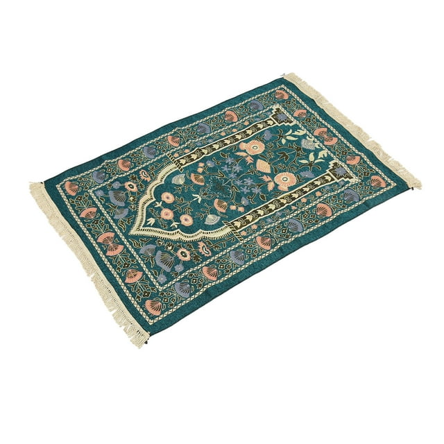 Tassel Pilgrimage Blanket Soft Chenille Prayer Carpet Multipurpose Prayer Rug Ideal for Bedrooms, Tables, and Corridors Add Comfort and Style to Any Space