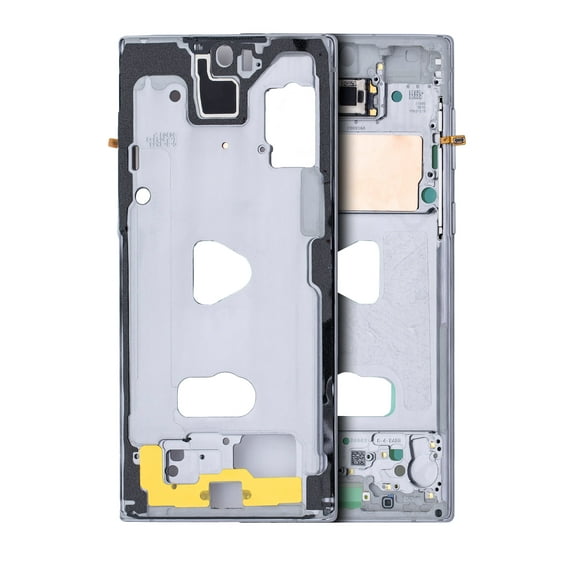 Replacement Mid-Frame Housing Compatible For Samsung Galaxy Note 10 (Aura White)