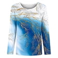 thumbnail image 4 of Njagoc3 Womens Plus Size Tops Long Sleeve Shirts Crew Neck Tunics Fall Casual Pullover Loose Fit Basic Tshirt, 4 of 6