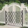 thumbnail image 5 of Single Folding Security Gate,4.27'H x5.91'W W Metal Safety Barrier Gate with Caster, Accordion Garden Yard Fence Door with Padlock, 5 of 7