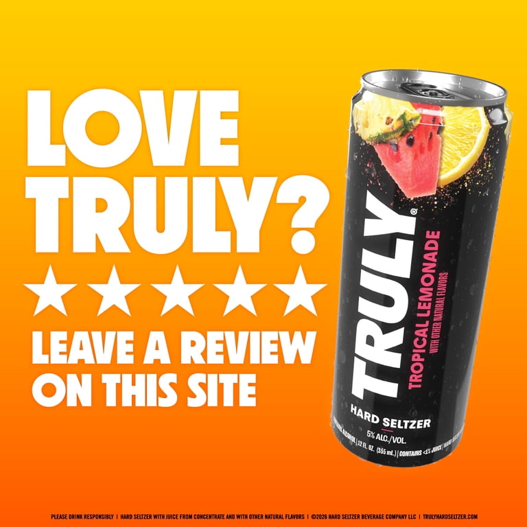 Truly Hard Seltzer Lemonade Variety pack, 12 pack, 12 oz Aluminum