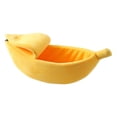 thumbnail image 1 of Funny Banana Cat Dog House Acogedora cama para mascotas Mascota cerrada, 1 of 8