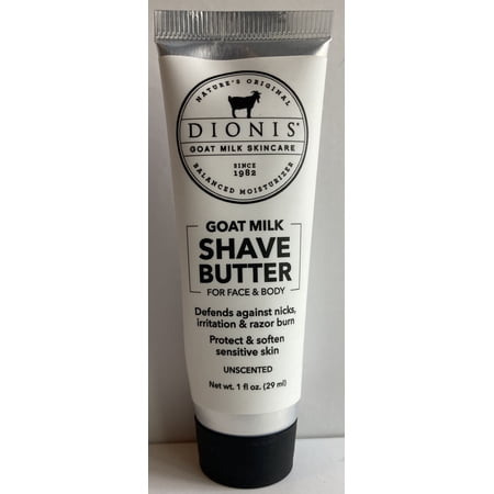 Dionis Goat Milk Shave Butter Unscented-1oz/30mL-Travel Size-New & Sealed