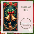 thumbnail image 3 of Christmas Decor Elf Banner Holiday Decoration Red Bow Christmas Elf Door Decoration for Winter Celebration Kids Party Festive Event, 3 of 9