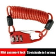Wire Rope Steel Cable Code LockCar Motorcycle Helmet Password Lock