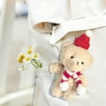 thumbnail image 5 of Wooowa Plush Teddy Bear Decorative Charm - Soft Stuffed Hanging Ornament for Home, Car & Bag, Cute Accent for Daily Decor & Gift Giving, 5 of 6