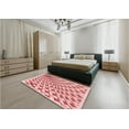 thumbnail image 5 of Ahgly Company Machine Washable Indoor Rectangle Transitional Grapefruit Red Area Rugs, 5' x 7', 5 of 7