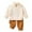 ZL Beige, variant on Boys Outfits Kids Sweat Suit Fall Winter Color Contrast Long Sleeve Hoodie Pants Set Toddler Boys Clothes Blue 18 Months-24 Months