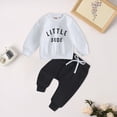 thumbnail image 2 of xaweyi Toddler Baby Boy Fall Winter Outfit Toddler Baby Boy Long Sleeve Crewneck Shirts Fall Winter Clothes,Sizes 3-4 Years, 2 of 5