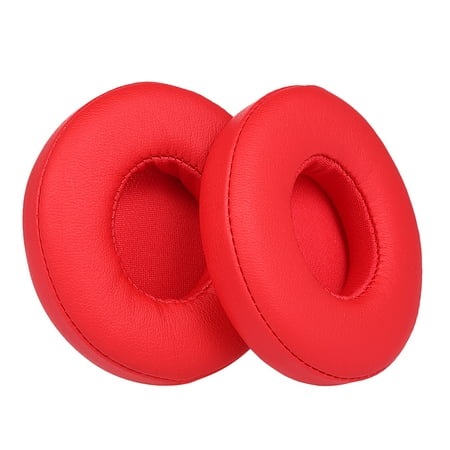 2Pcs Replacement Earpads Ear Pad Cushion for Beats Solo 2 / 3 On Ear Wireless Headphones