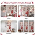thumbnail image 6 of Valentine's Day Shower Curtain Red Gnome Bathroom Curtains with Hooks, Waterproof Fabric Rose Love Bird Heart Tree Branch Bath Shower Curtains Set for Bathroom Bathtubs Valentines Decor 72x72 Inch, 6 of 9