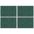 thumbnail image 1 of Merry Christmas Xmas Tree Snowflake Set Of 4 Holiday Table Place Mats Heat-resistant Placemats 12 X 18 Inch Seasonal Farmhouse Holiday Rustic Decor for Kitchen Dining Table,Kitchen Table Mats, 1 of 5