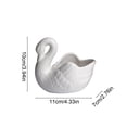 thumbnail image 3 of Ceramic Swan Candle Holder – Scented Candle Cup, Glossy Glaze, Romantic Dinner Table Decor Ornament, 3 of 6