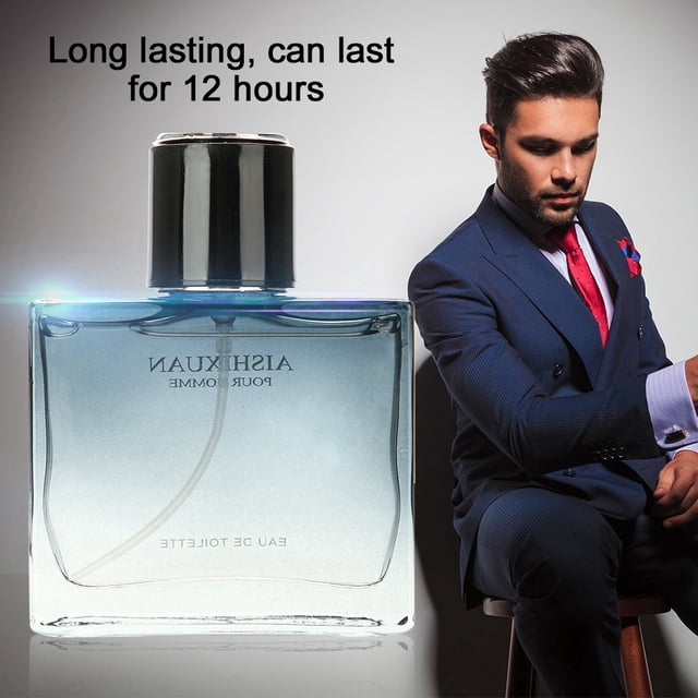 Eau de Toilette Spray para Hombre 50ml - Colonia Floral para Botella Perfume Fragancia Spray para Hombre Eau de Toilette Perfume Azul Negro para Hombre