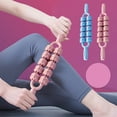 thumbnail image 1 of Xihbxyly Masajeador de Doble Platoons, Herramienta de Relajación Muscular, Activación de La Fascia Antes y Después Del Ejercicio, Masaje de Pantorrillas, Muslos y Espalda, Yoga, Fitness, Plástico Res, 1 of 6