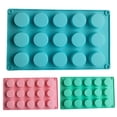 thumbnail image 1 of Juliy Cake Mold Round Column Shape Reusable Convenient Demoulding 15 Holes Silicone Cake Mold Baking Tool for Gifts, 1 of 3