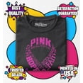 thumbnail image 3 of Shop4Ever Breast Cancer Pink Ribbon Word Montage Toddler's Cotton T-Shirt 3T Black, 3 of 6