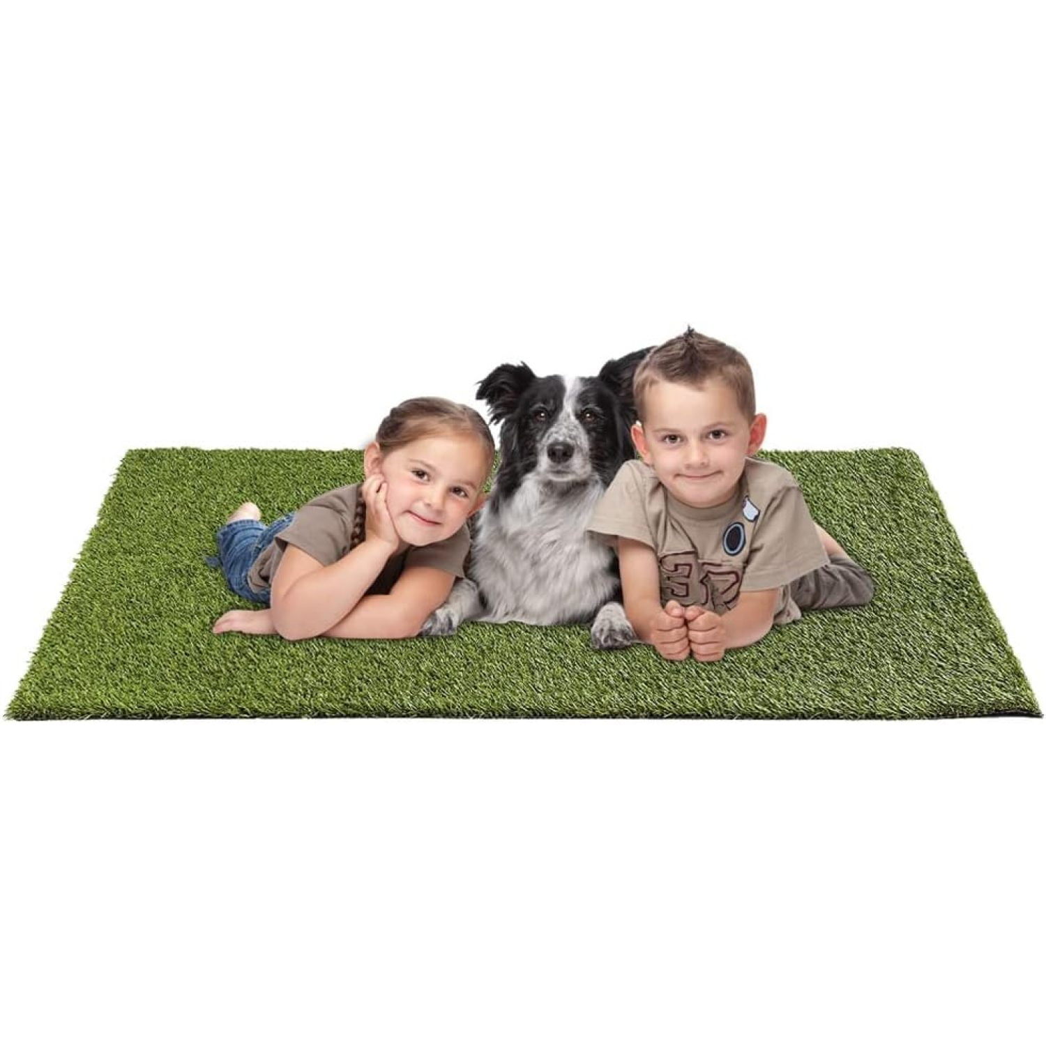 Realistic Artificial Turf Grass Synthetic Puppy Potty Training Dog Pee Pad Replacement Mat Easy