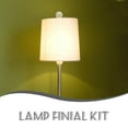 thumbnail image 4 of HAMPPLIES 1Set DIY Lamp Kit Silver Alloy Glass Lamp Parts Replacement for Table and Floor Lamps, 4 of 8