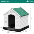 thumbnail image 3 of Warranty Company Moasis Plastic Dog House Medium - Green, 3 of 5