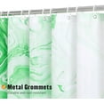 thumbnail image 3 of Emerald Green Marble Extra Long Shower Curtain Set 72 x 84, Modern Ombre 84 inch XL Shower Curtains for Chic Bathroom Decor, Abstract Watercolor Fabric Shower Curtain, 3 of 6