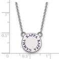 thumbnail image 2 of Sterling S. Rh-plated LogoArt Kappa Kappa Gamma Sm Enl Pend With Necklace; 18 inch; for Adults and Teens; for Women and Men, 2 of 2