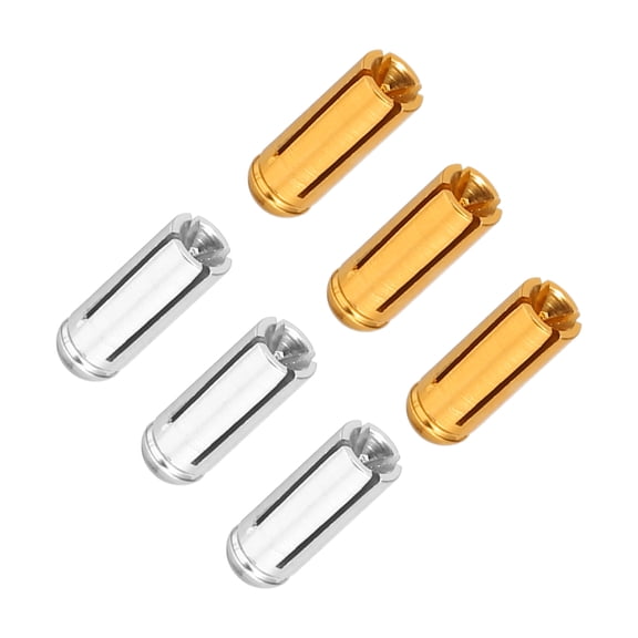 Uxcell Dart Flight Protectors Aluminum Dart Accessories, Silver Tone Gold Tone 6 Pack