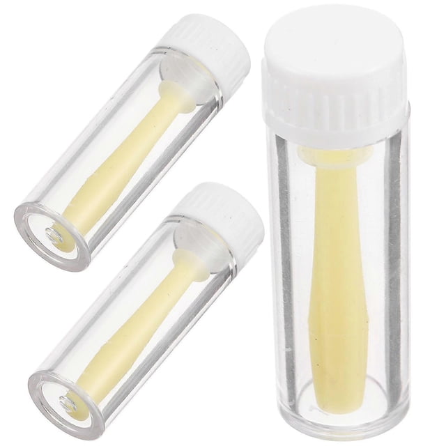 Small Contacts-Lens Remover Travel Size Lens Applicator For Users Yellow 3Pcs