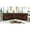 Brown, variant on Ellesophas 6-Seat PU Leather Reclining Sectional Sofa Set with Footrest, Storage Console & 2 Cup Holders, Perfect for Living Room & Home Theater, Brown