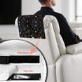 thumbnail image 4 of TSOVTHRID Snowman Star Oil Painting Print Sofa Headrest Protector PU Leather Headrest Cover for Recline Chair Non Slip Chair Head Rest Slipcover for Living Room Christmas Decor,17x27in, 1 PCS, 4 of 7
