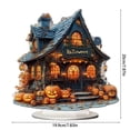 thumbnail image 3 of Halloween Pumpkin Ghost House Decoration 2D Acrylic Bedroom Desktop Gift, 3 of 5