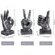 thumbnail image 3 of Decoraciones de plata del hogar de la oficina de la resina de la estatua del dedo de la decoración de la escultura de la mano, dedos aceptables, 3 of 4