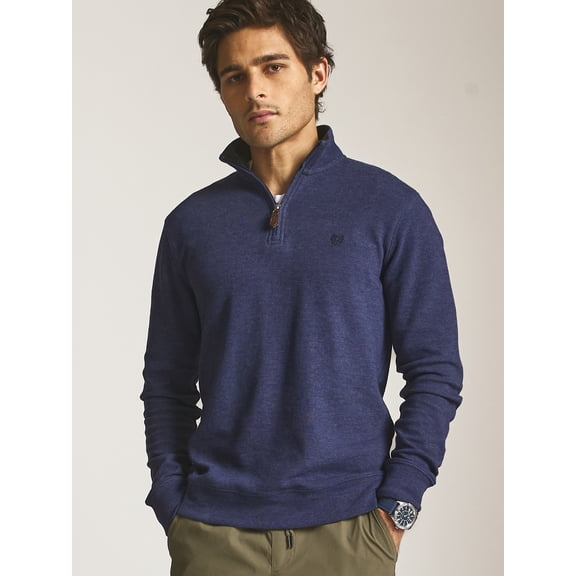 Chaps Men’s and Big Men’s Riverstone Quarter Zip Sweater, Sizes S–2XL