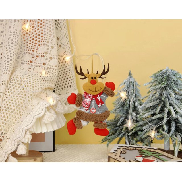 Fiudx Colgante de Muñeco de Baile Navideño, Adorno Ligero para Árbol de Navidad, Adorno Único para Decoración Navideña, Perfecto para Reuniones Familiares, Religiosas y Festivas, 26 G, Juego de 1 Pie