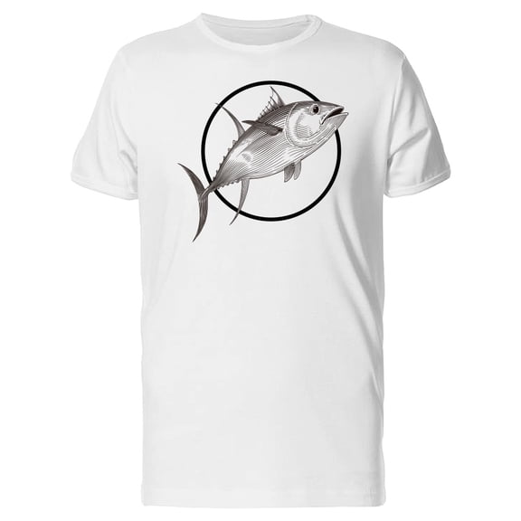 Realistic Sketch Of Tuna Tee Men's -Image by Shutterstock