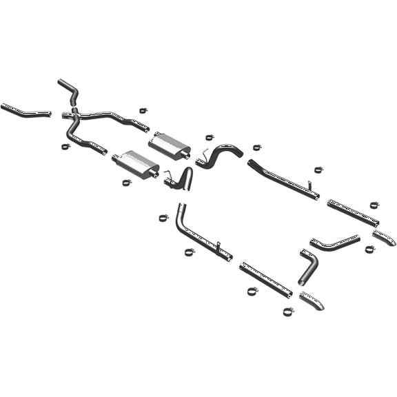 MagnaFlow Sys C/B 55-57 Chevy Bel-Air