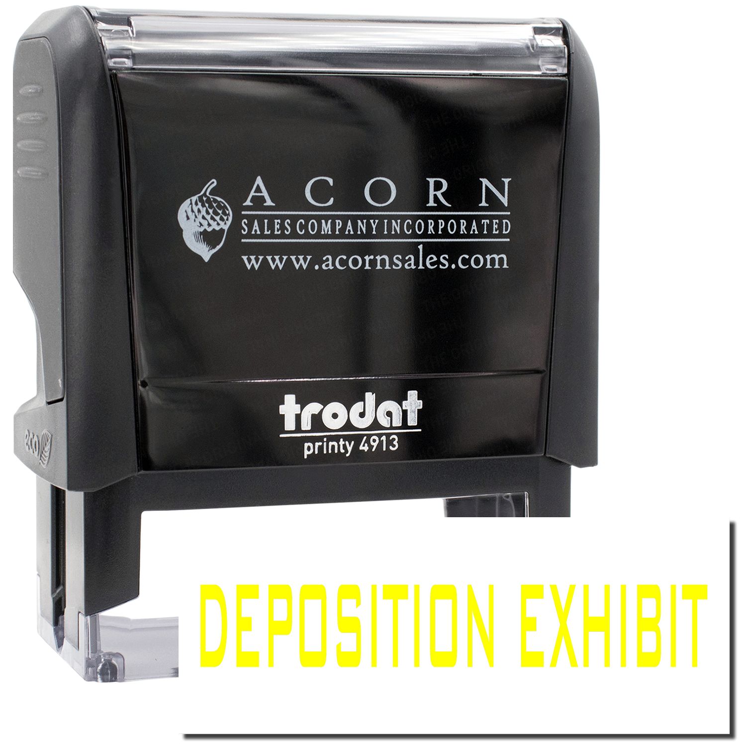 Large Self-Inking Deposition Exhibit Stamp, Trodat Printy 4913, Press ...