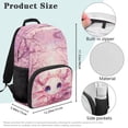 thumbnail image 7 of Pzuqiu Axolotl Cherry Blossom 17 Inches Customized School Backpack for Girls Personalized Schoolbags with Adjustable Shoulder Strap Custom Backpack with Name for Students Age 6-18, 7 of 7