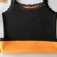 thumbnail image 3 of FRSASU thermal Tank Tops for Women Adjustable Spaghetti Strap Base Layer Soft Fleece Lined Sleeveless Warm Camisole Black, 3 of 9