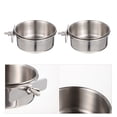 thumbnail image 3 of 2 sets Alimentán de tazas de alimentación de acero inoxidable alimento para pájaros Tazón de comida para el tazón de tazón, 3 of 7
