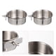 thumbnail image 2 of 2 sets Alimentán de tazas de alimentación de acero inoxidable alimento para pájaros Tazón de comida para el tazón de tazón, 2 of 8