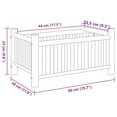 thumbnail image 4 of vidaXL Planter 50x30x25 cm Bamboo, 4 of 5