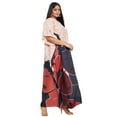 thumbnail image 3 of Oussum Blanc Cassé Tribal Grande Taille Polyester Longues Robes Caftans pour Femmes, 3 of 7