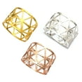 thumbnail image 4 of BrowQuartz 12 Pieces Napkin Ring Metal Home Cafe Bar Hotel Restaurant Kitchen Festival Party Wedding Dinner Table Organizer Holder Sillver, 4 of 6