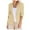 Khaki, variant on vigerkar Womens Casual Short Blazer 3/4 Sleeve Cropped Office Business Open Front Blazer Jackets White, M